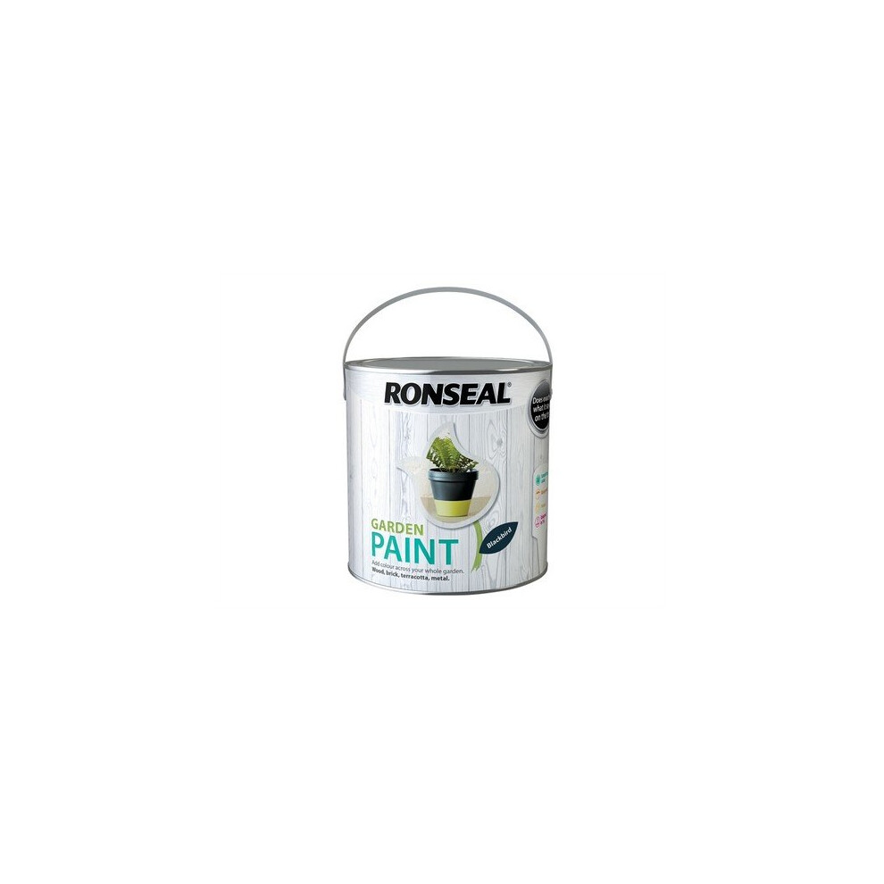 Ronseal 37430 Garden Paint Black Bird 2.5 Litre
