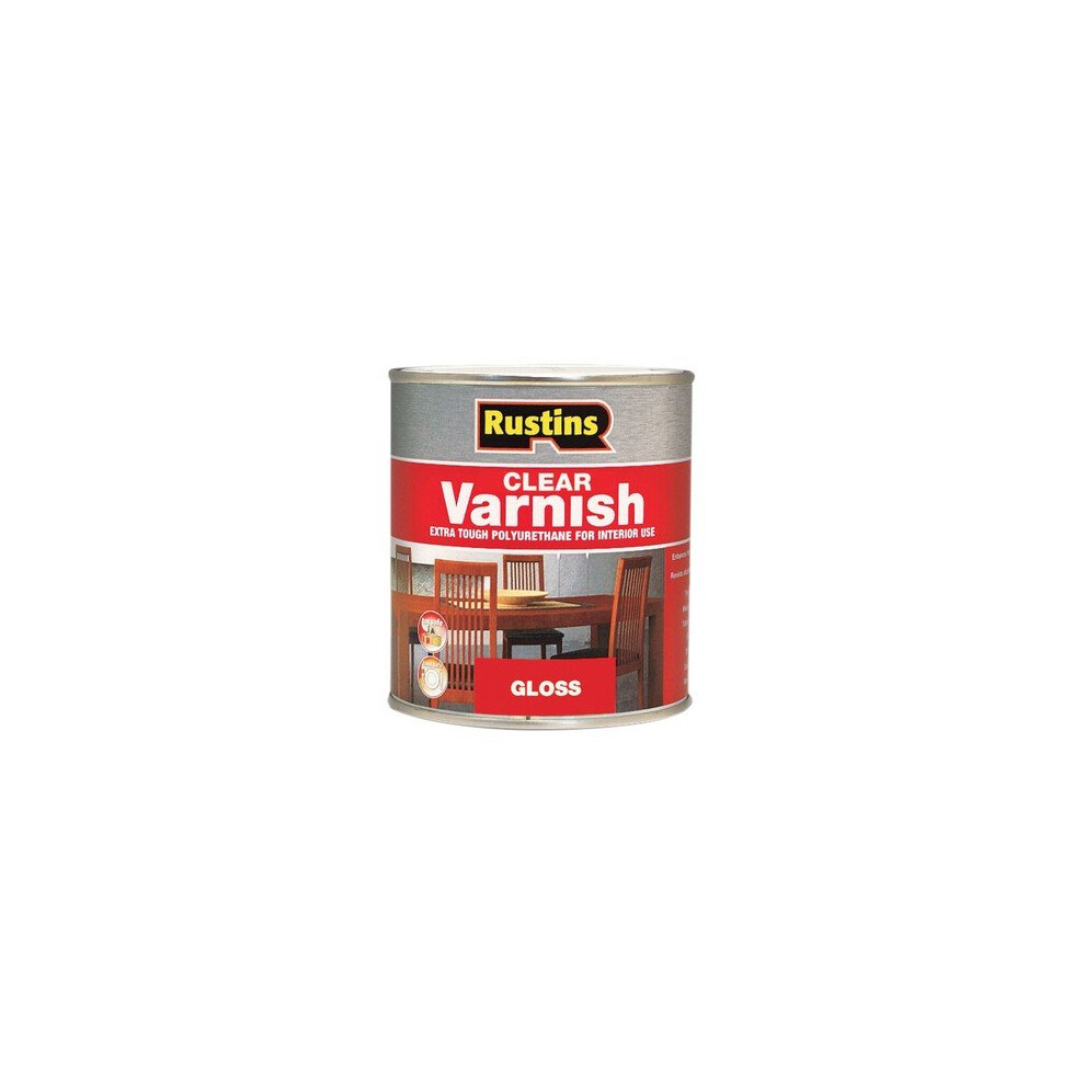 Rustins POGC250 Polyurethane Varnish Gloss Clear 250ml