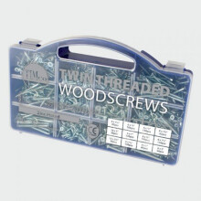 TIMco WOODTRAY Twin Woodscrew Mixed Tray
