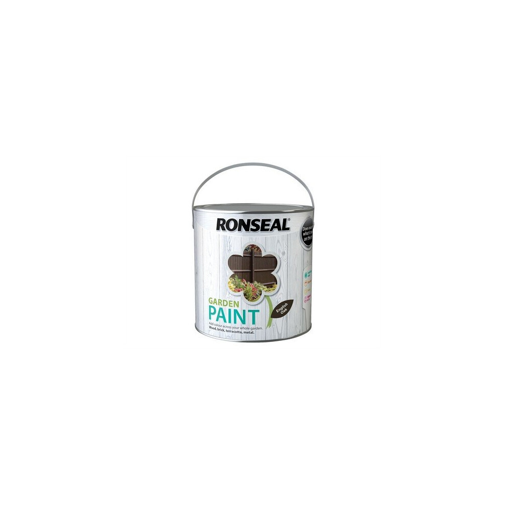 Ronseal 37429 Garden Paint English Oak 2.5 Litre