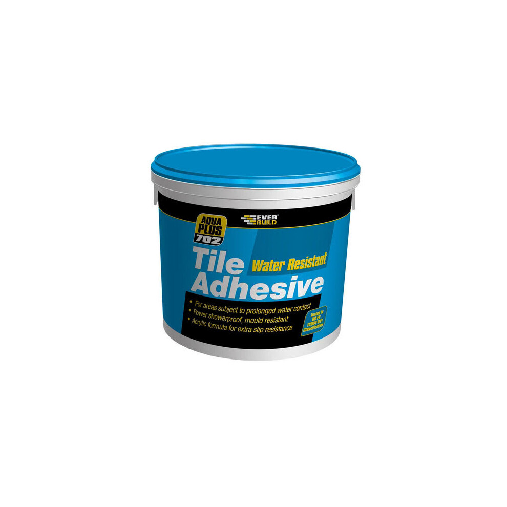 Everbuild 702 Water Resistant Tile Adhesive 10 litre