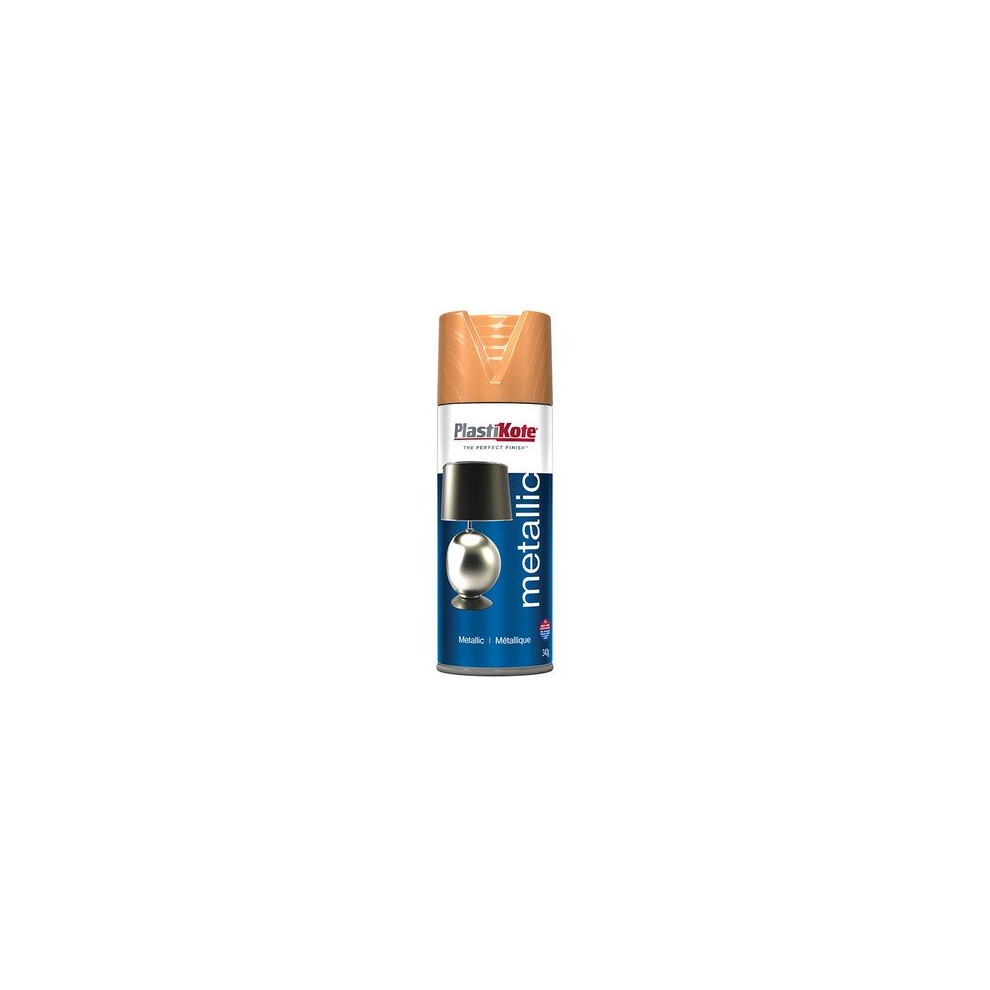 Plasti-Kote PKT4401 Metallic Spray Flat Copper 400ml
