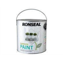 Ronseal Garden Paint Slate 2.5L - Quick-Drying, Rainproof in 1 Hour Durable Grey for Wood, Metal, Terracotta & Brick (RSLGPSL25L)