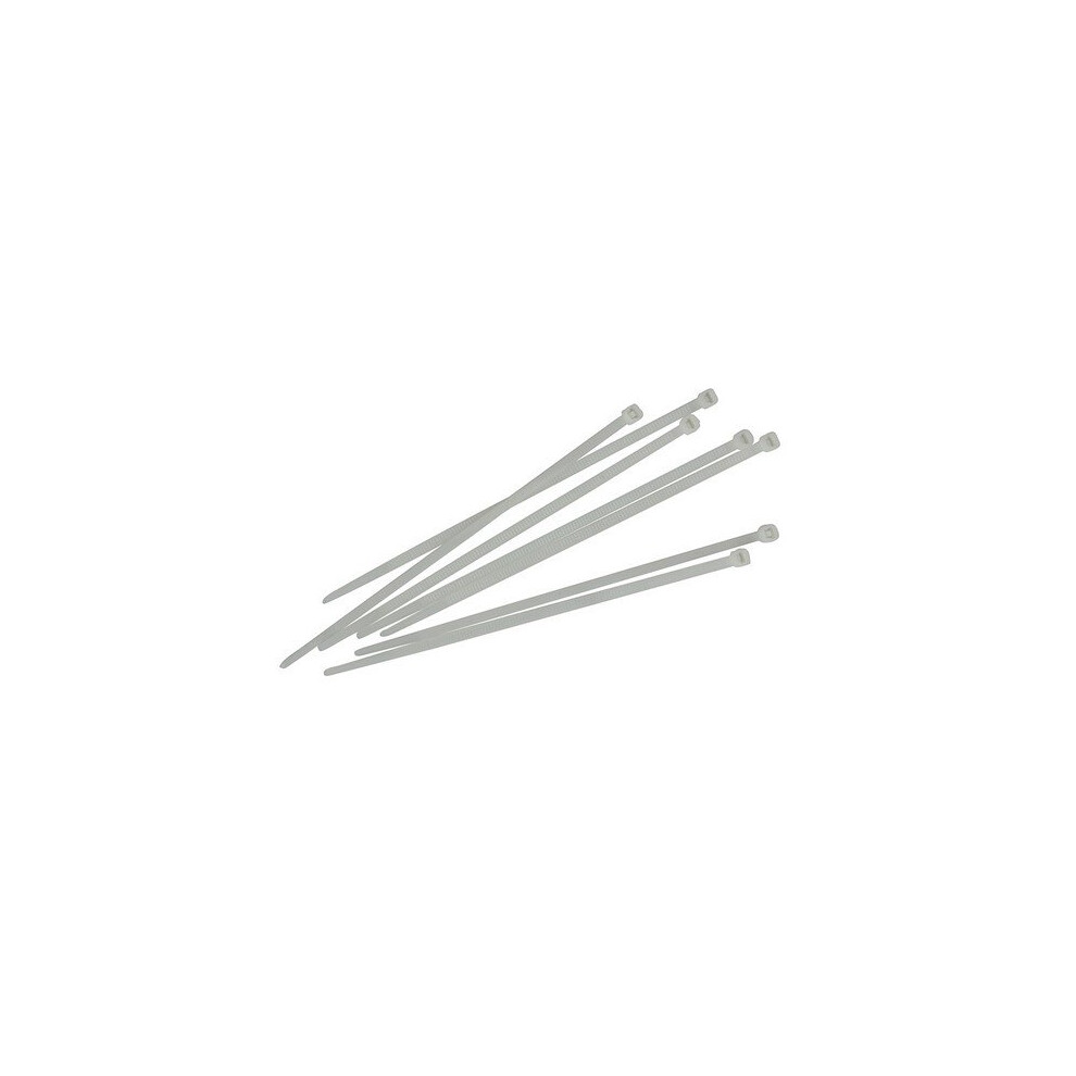 Faithfull FAICT200W Cable Ties White 200mm x 3.6mm Pack of 100