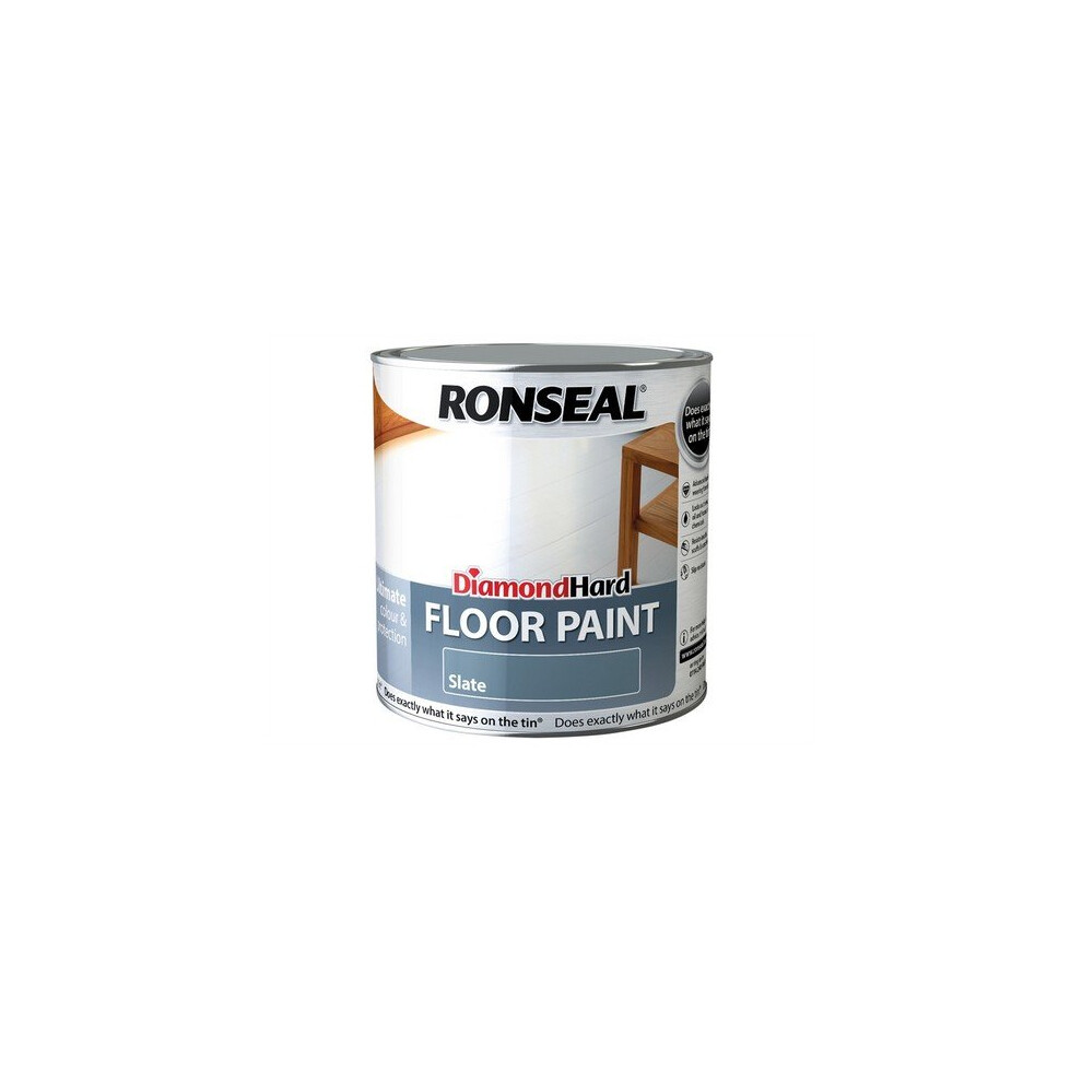 Ronseal 35756 Diamond Hard Floor Paint Slate 2.5 Litre