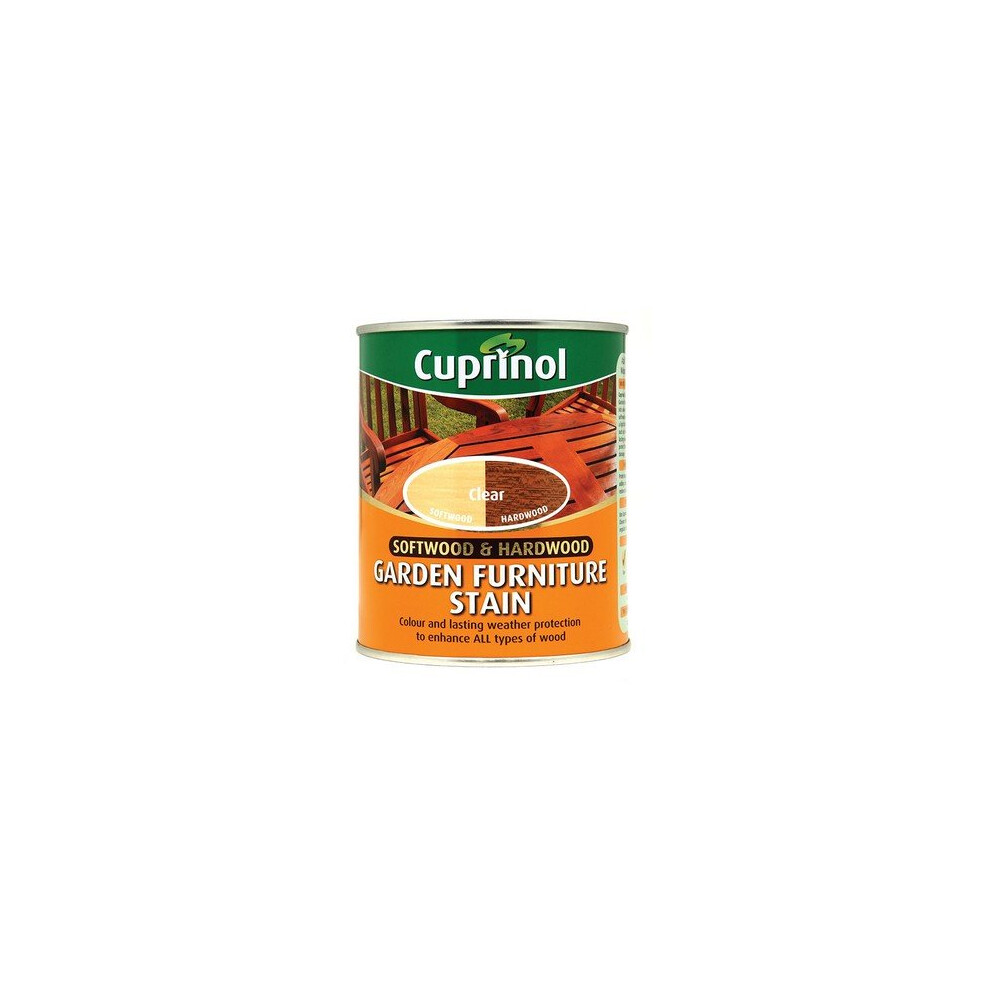 Cuprinol 5158527 Softwood & Hardwood Garden Furniture Stain Clear 750ml