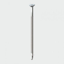 TIMco LW85S Exterior Wing Tip Self Drill Screw Silver Ruspert 5.5 x 85mm Box of 100