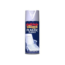 Plasti-Kote PKT10607 Plastic Paint Spray White Gloss 400ml