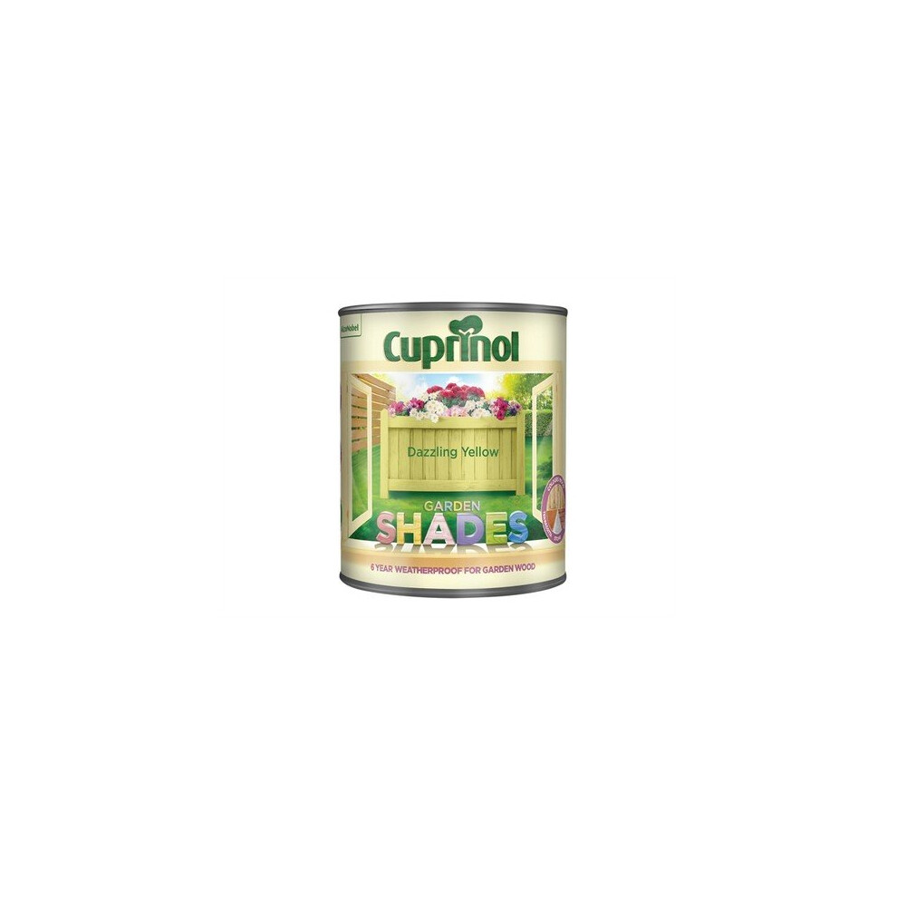 Cuprinol 5244471 Garden Shades Dazzling Yellow 1 Litre