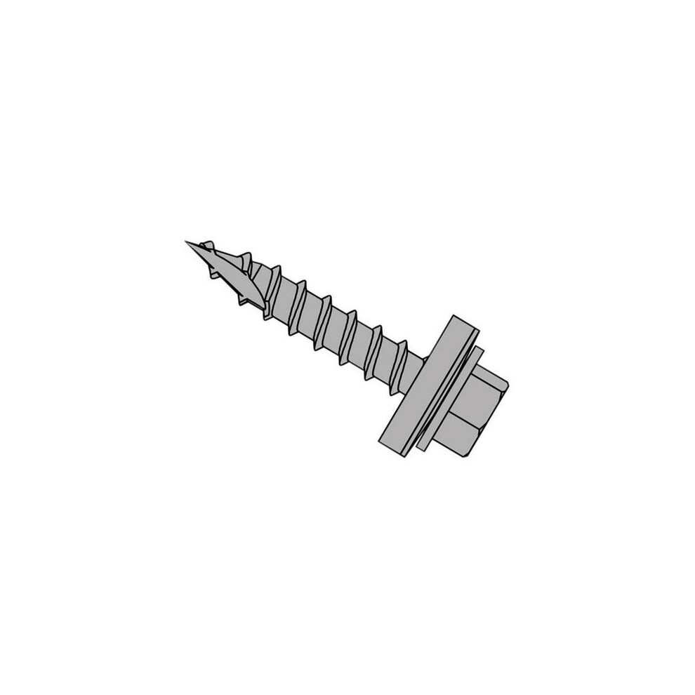 Forgefix TFHW16GP63150 TechFast Metal Roofing to Timber Hex Screw T17 Gash Point 6.3 x 150mm Box 50