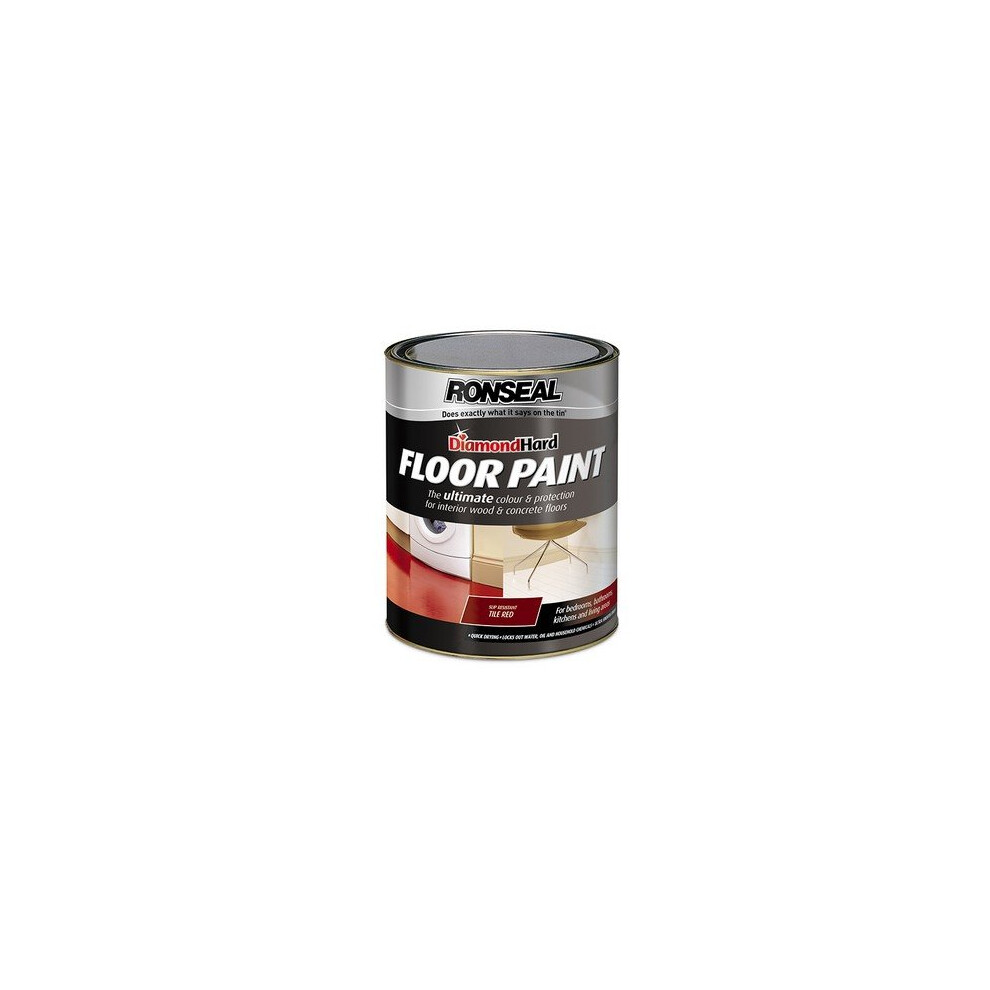 Ronseal 36109 Diamond Hard Floor Paint Slate 5 Litre