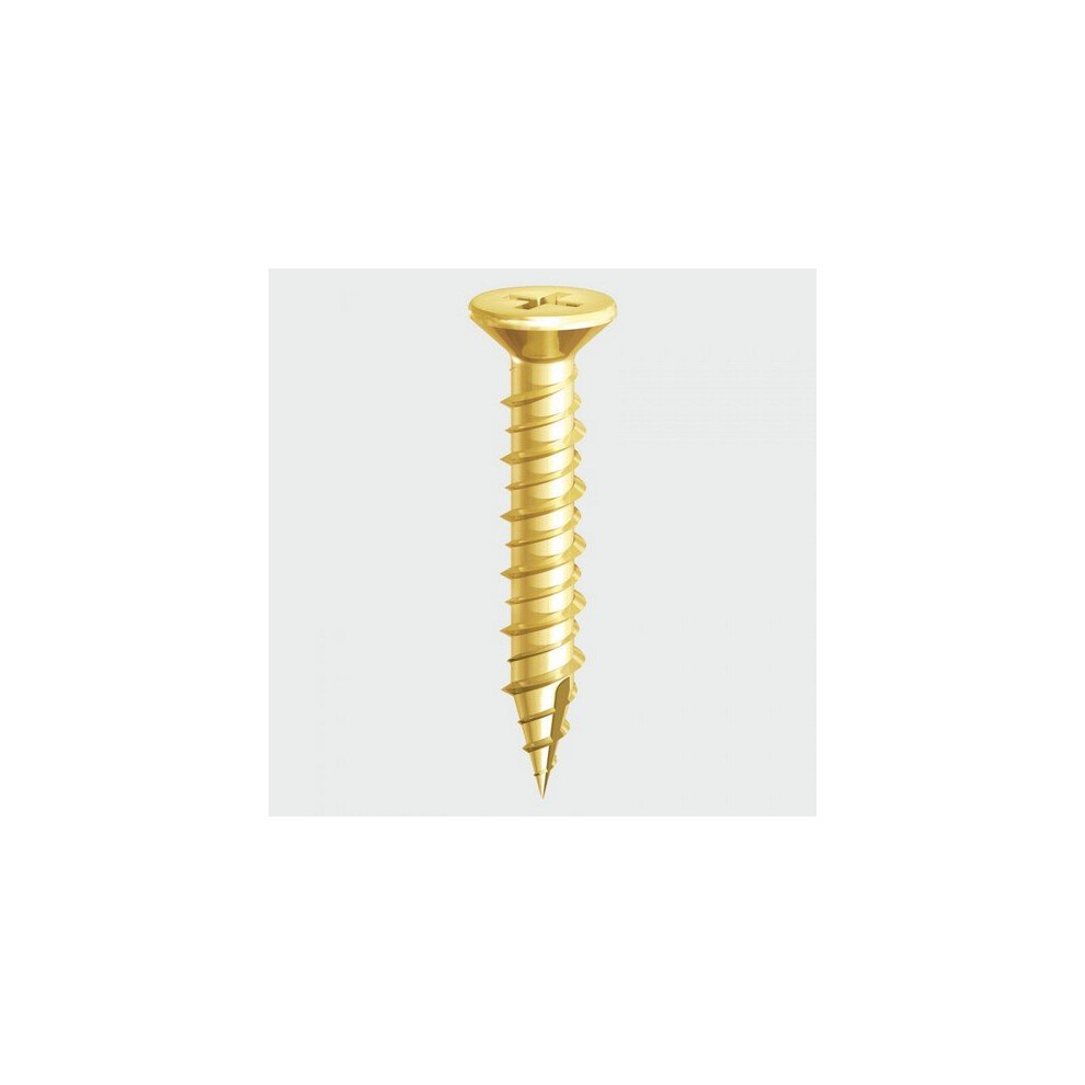 TIMco 105Y PVC Window Double Slash Point Screw CSK ZYP 4.3 x 30mm Box of 1,000