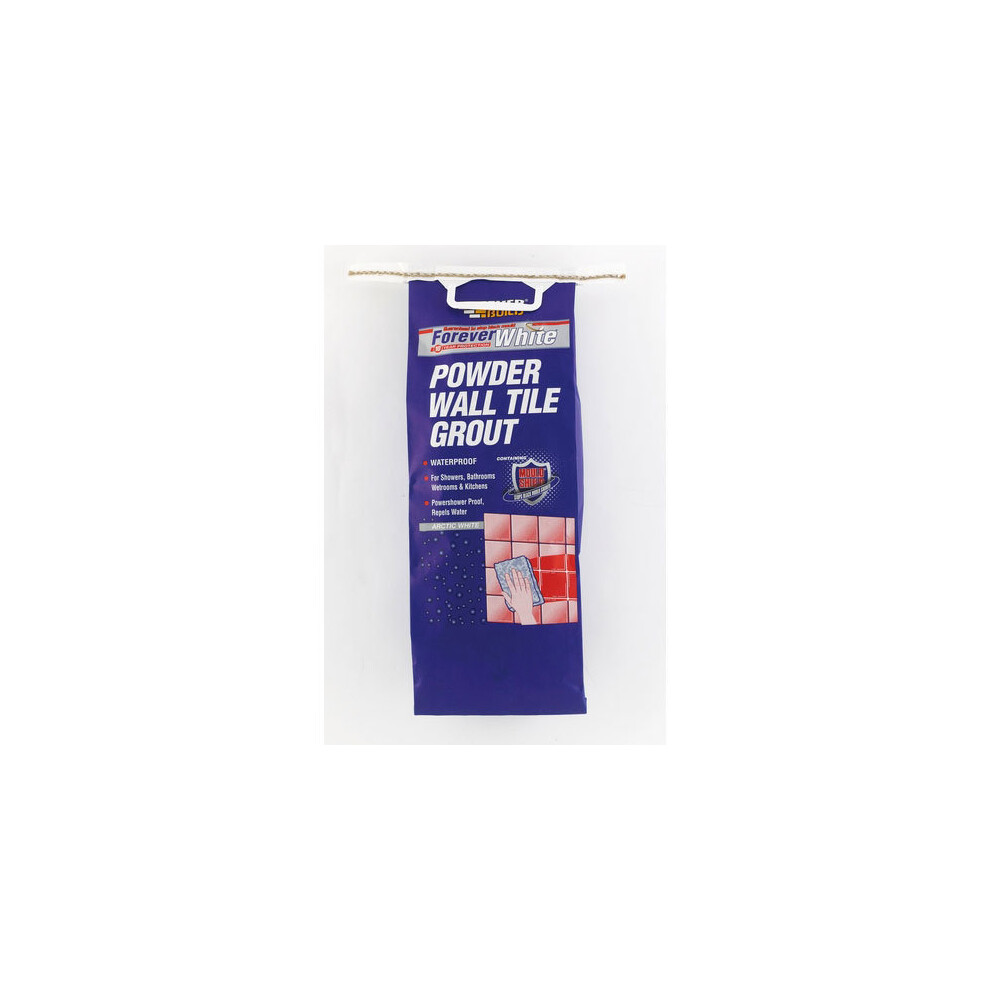 Everbuild Forever White Powder Wall Tile Grout 1.2kg