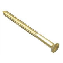 Forge FPCSK21210BR Wood Screw Slotted CSK Brass 2.1 / 2in x 10 Forge Pack of 6
