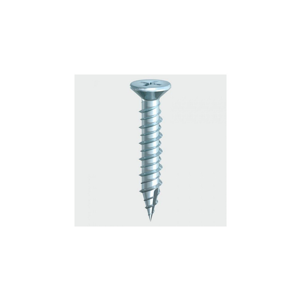 TIMco 106Z PVC Window Double Slash Point Screw CSK BZP 4.3 x 40mm Box of 1,000