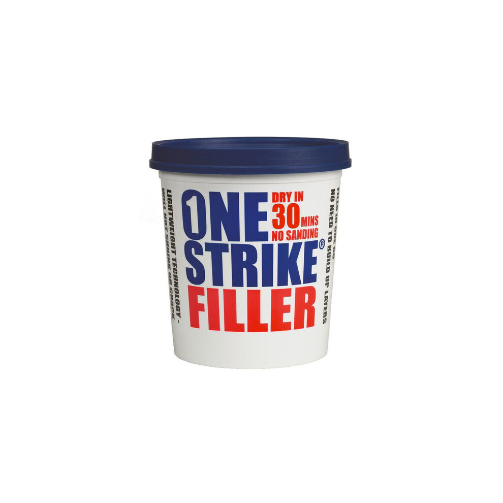 EVERBUILD ONE STRIKE FILLER, DRY IN 30 MINS, 450ml LITRE TUB