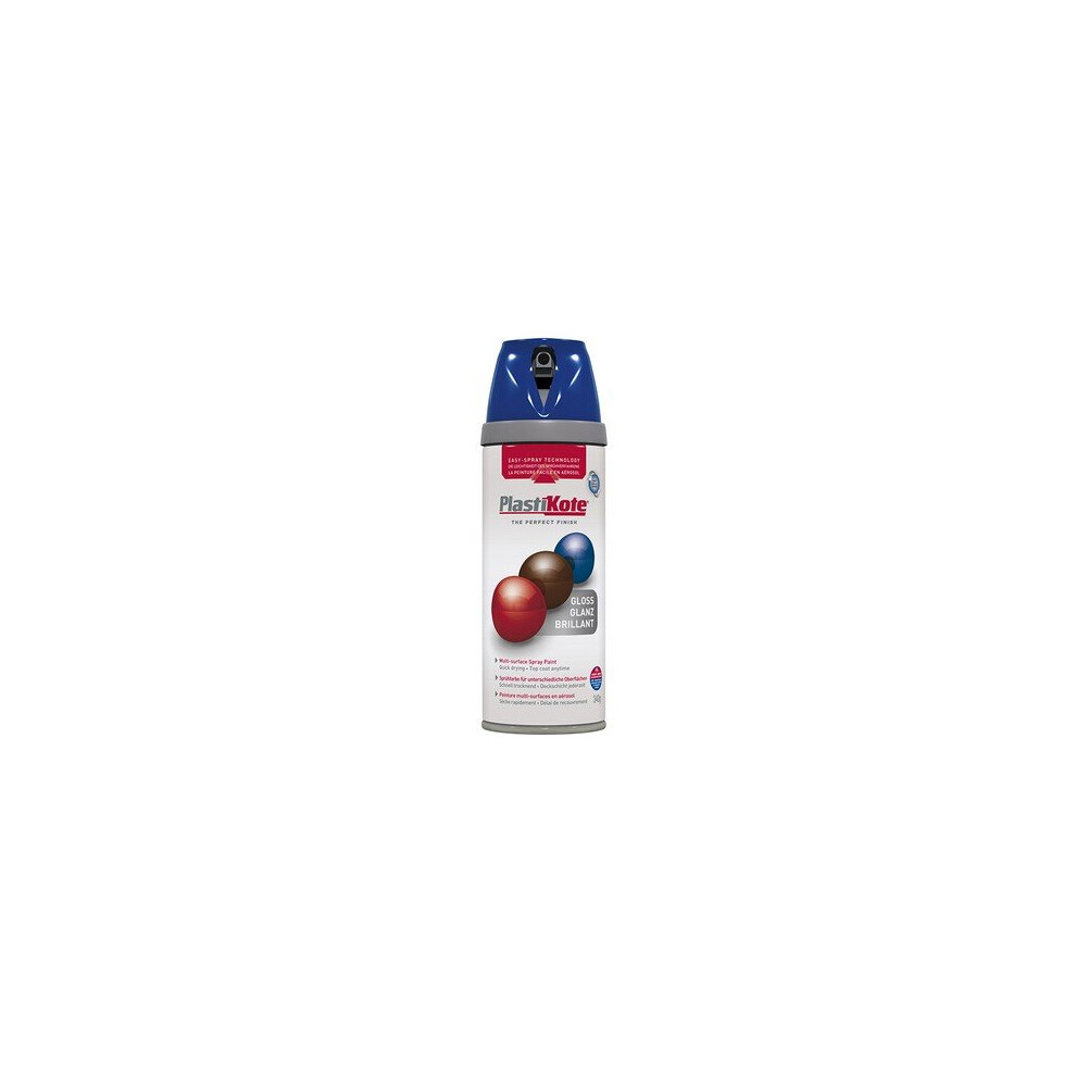 Plasti-Kote PKT21111 Twist & Spray Gloss Pacific Blue 400ml