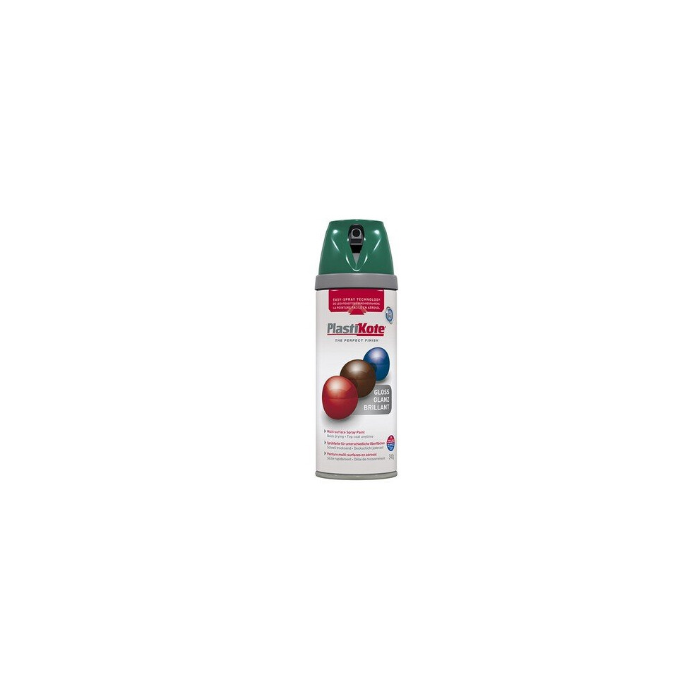Plasti-Kote PKT21109 Twist & Spray Gloss Lawn Green 400ml