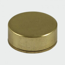 TIMco TSC12SBP Satin Brass Screw Cap Bag of 4