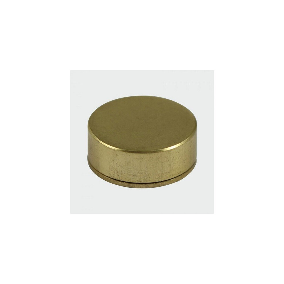 TIMco TSC12SBP Satin Brass Screw Cap Bag of 4