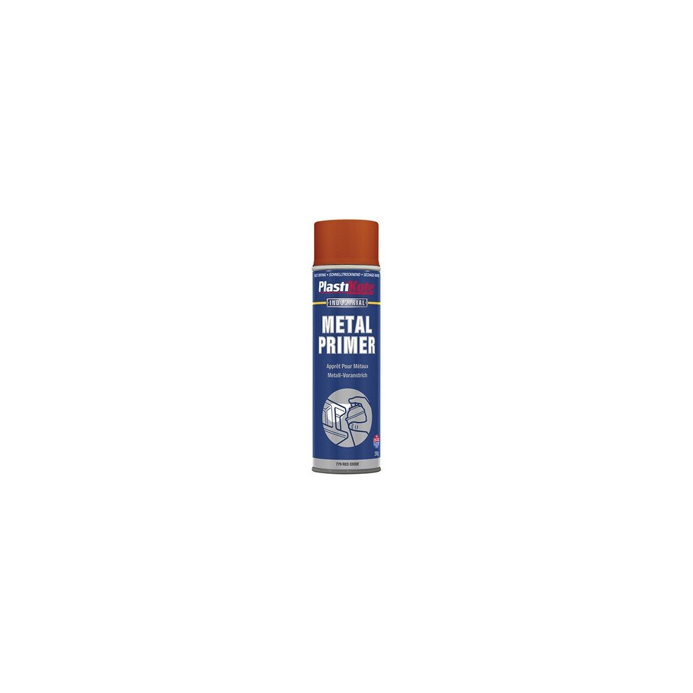 Plasti-Kote PKT10600 Metal Primer Spray Red Oxide 400ml