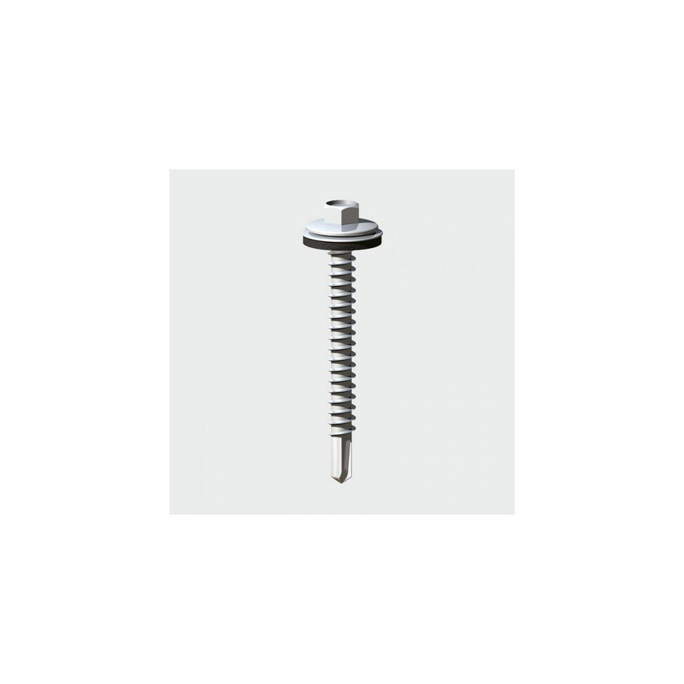 TIMco ZL50W16 Hex No.3 Self Drilling Screw W16 Zinc B 5.5 x 50mm Bag of 100