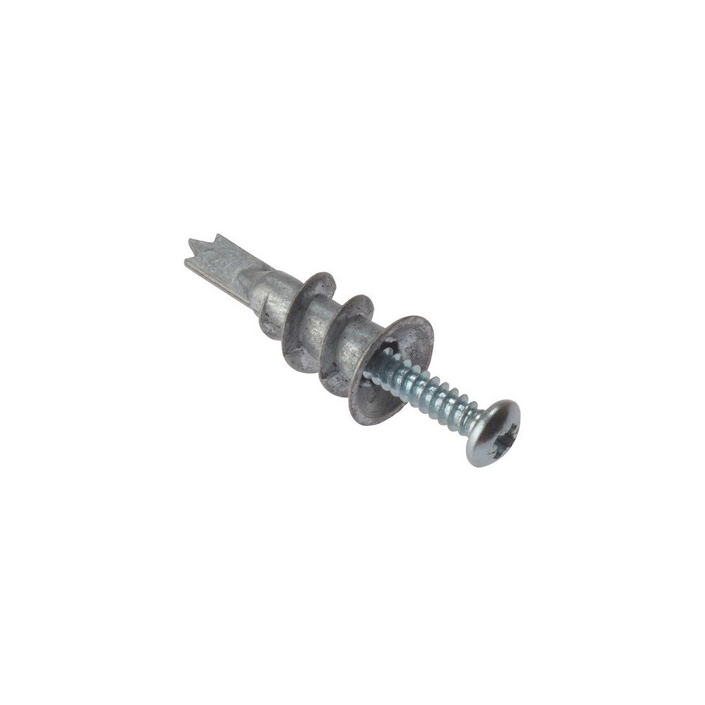 Forge 25MSP420 Cavity Wall Zinc Speed Plug & Screw 4.5mm Bag of 25