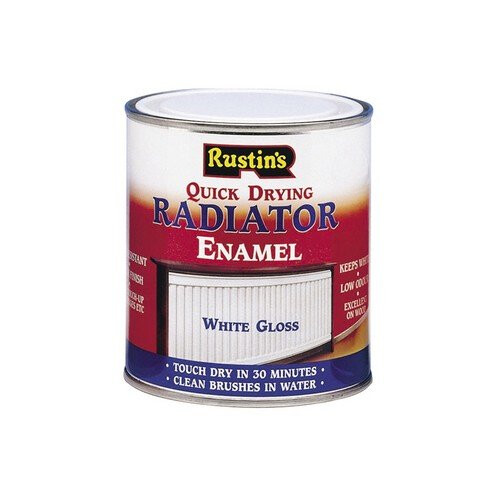 Rustins Rustins RADG250 Γρήγορα στεγνό χρώμα σμάλτου θερμαντικών σωμάτων γυαλιστερό λευκό 250ml
