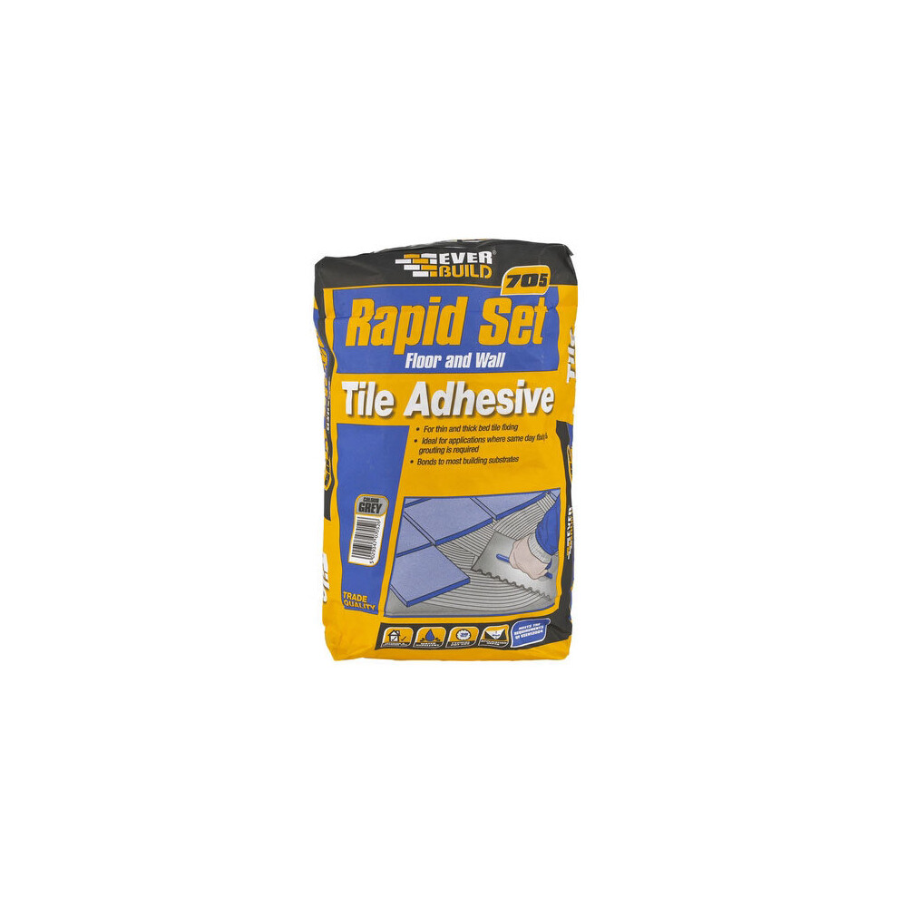 Everbuild 705 Rapid Set Tile Mortar 20kg
