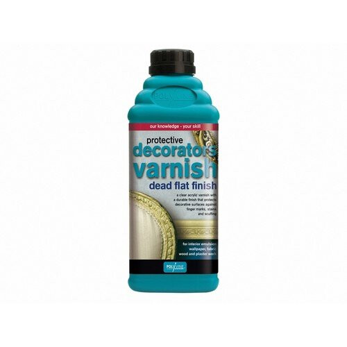Polyvine VF5 Decorators Varnish Dead Flat 1 Litre