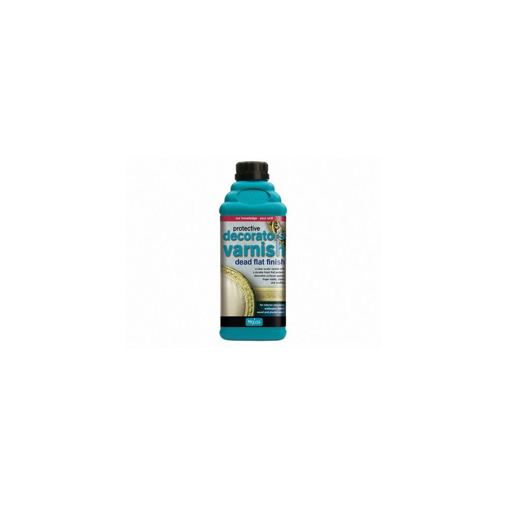 Polyvine Vf5 Decorators Varnish Dead Flat 1 Litre 729870001077