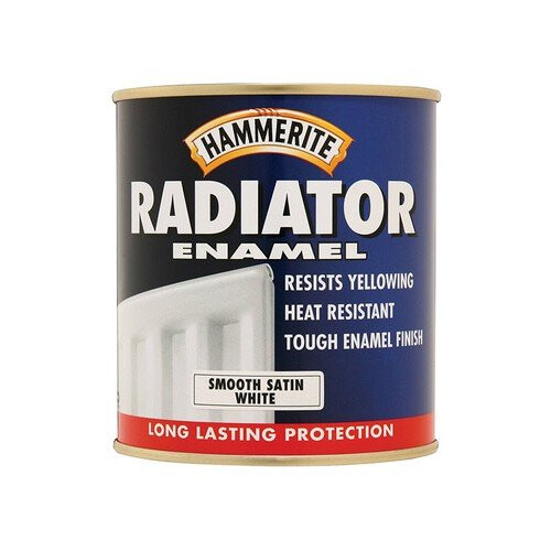 Hammerite Hammerite RES500 Radiator Paint Satin White 500ml