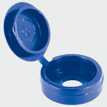 TIMco SHCCBLUEP Small Hinged Screw Cap Blue Bag of 100