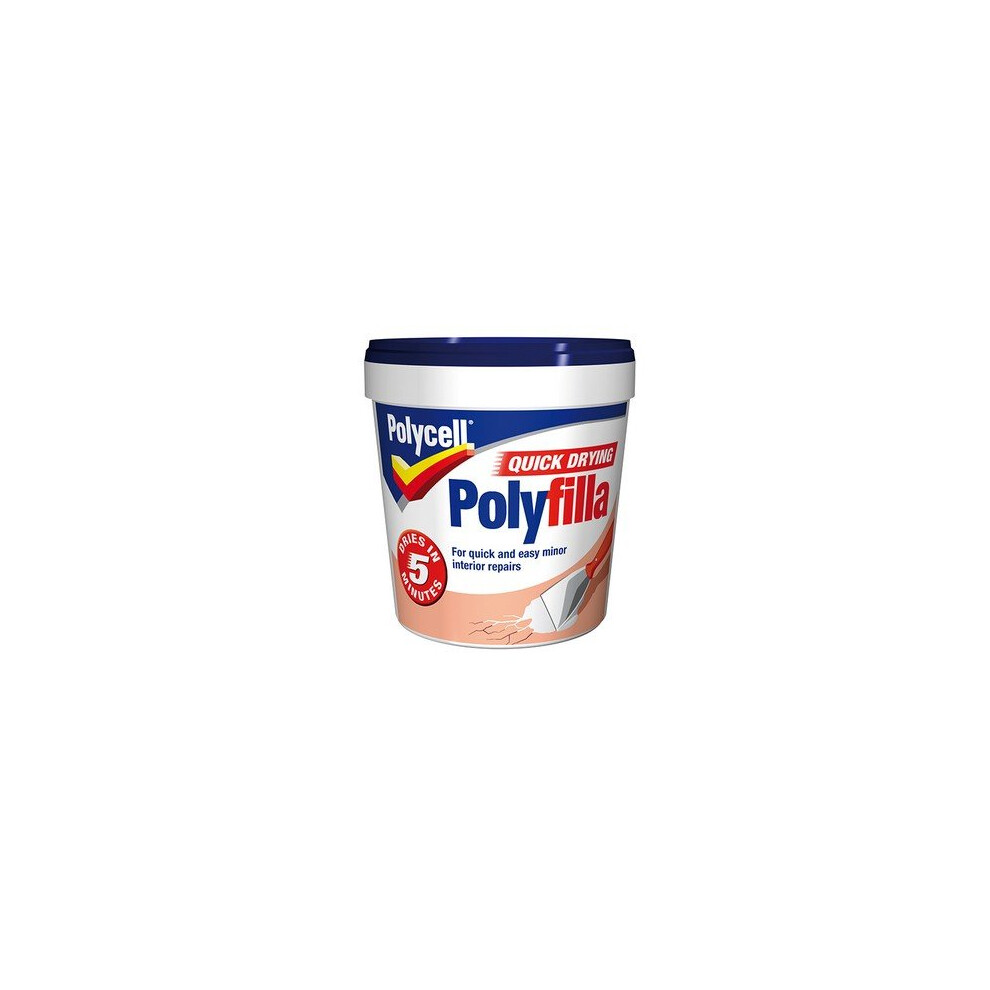 Polycell 5092999 Multi Purpose Quick Drying Polyfilla Tub 1kg