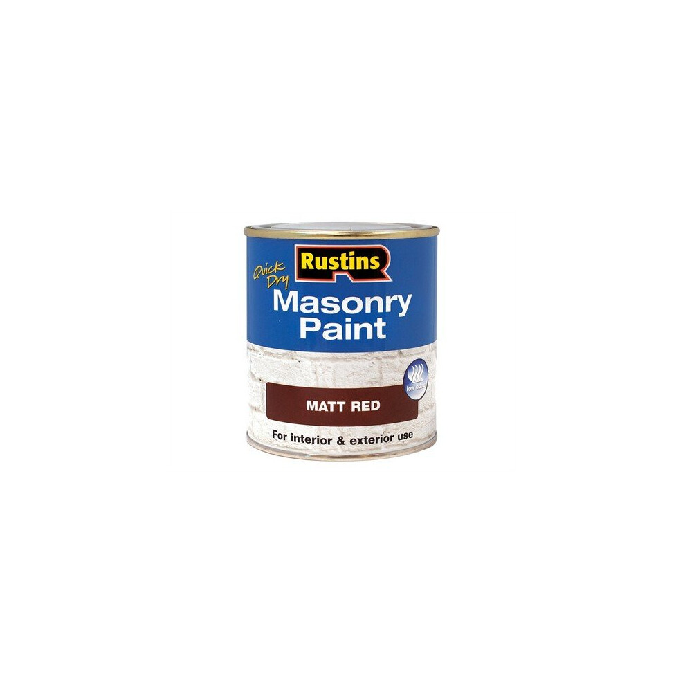 Quick Dry Masonry Paint Red 250Ml