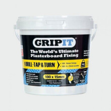 TIMco 152-25100 GripIt Plasterboard Yellow Tub 15mm Tub of 100