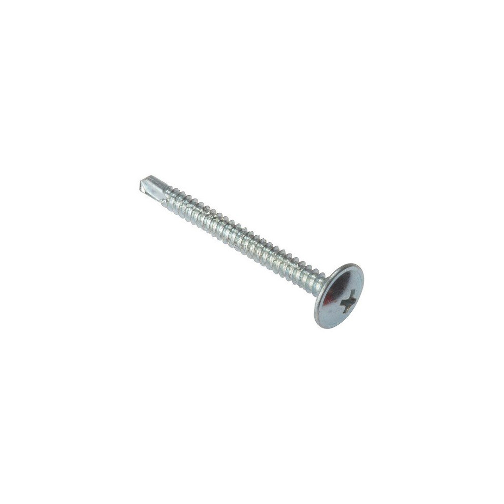 Forge 100BPS4850ZP Baypole Self-Drill Screw Phillips Wafer Head ZPÃÂ 4.8ÃÂ xÃÂ 50mmÃÂ Box of 100