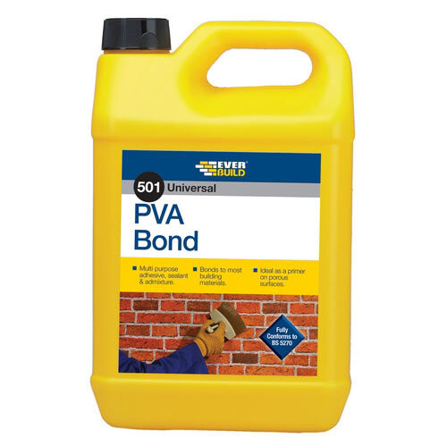 Everbuild Everbuild 501 PVA Bond Multi Purpose Bonding Agent And Admix 5 Litre