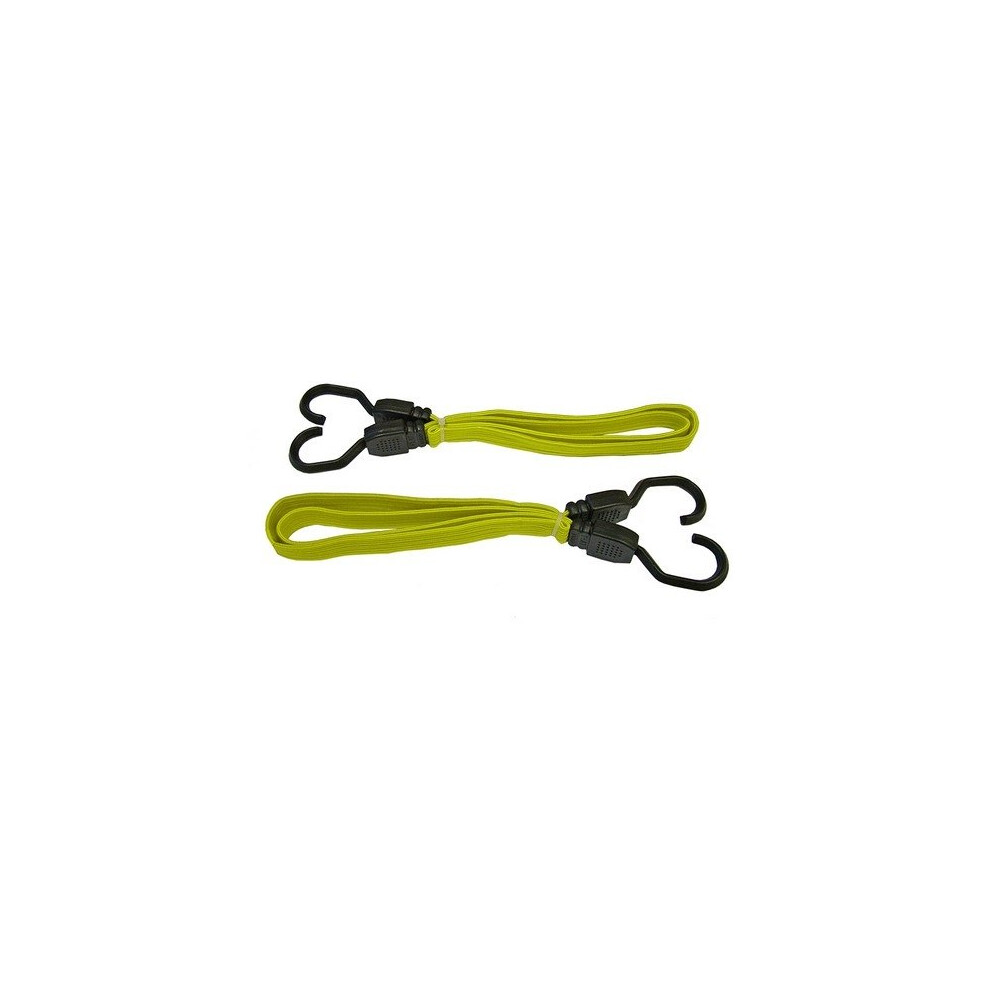 Faithfull FAITDBUNG36 Flat Bungee Cord 91cm (36in) Yellow 2 Piece