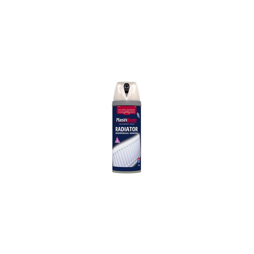 Plasti-Kote PKT26101 Radiator Twist & Spray Magnolia 400ml