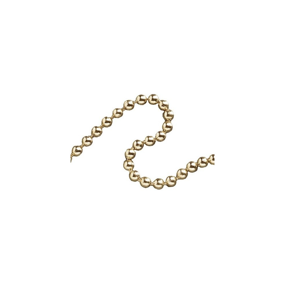 Faithfull FAICHBPB3210 Ball Chain Polished Brass 3.2mm x 10m