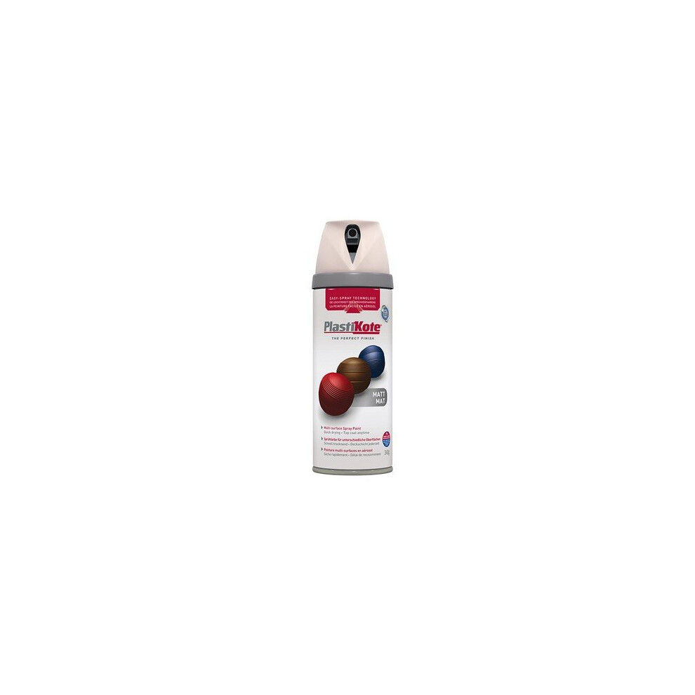 Plasti-Kote PKT23103 Twist & Spray Matt Antique White 400ml