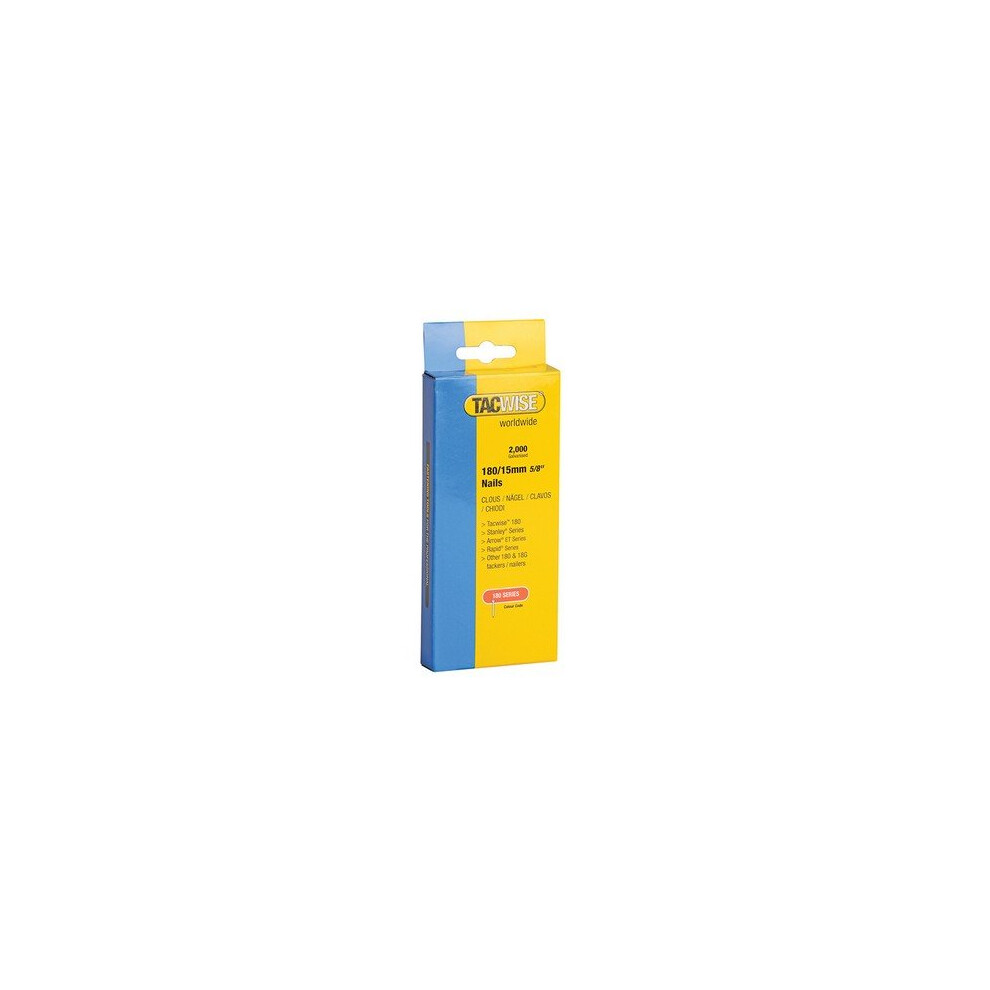 Tacwise 359 180 18 Gauge 15mm Nails Pack 2000