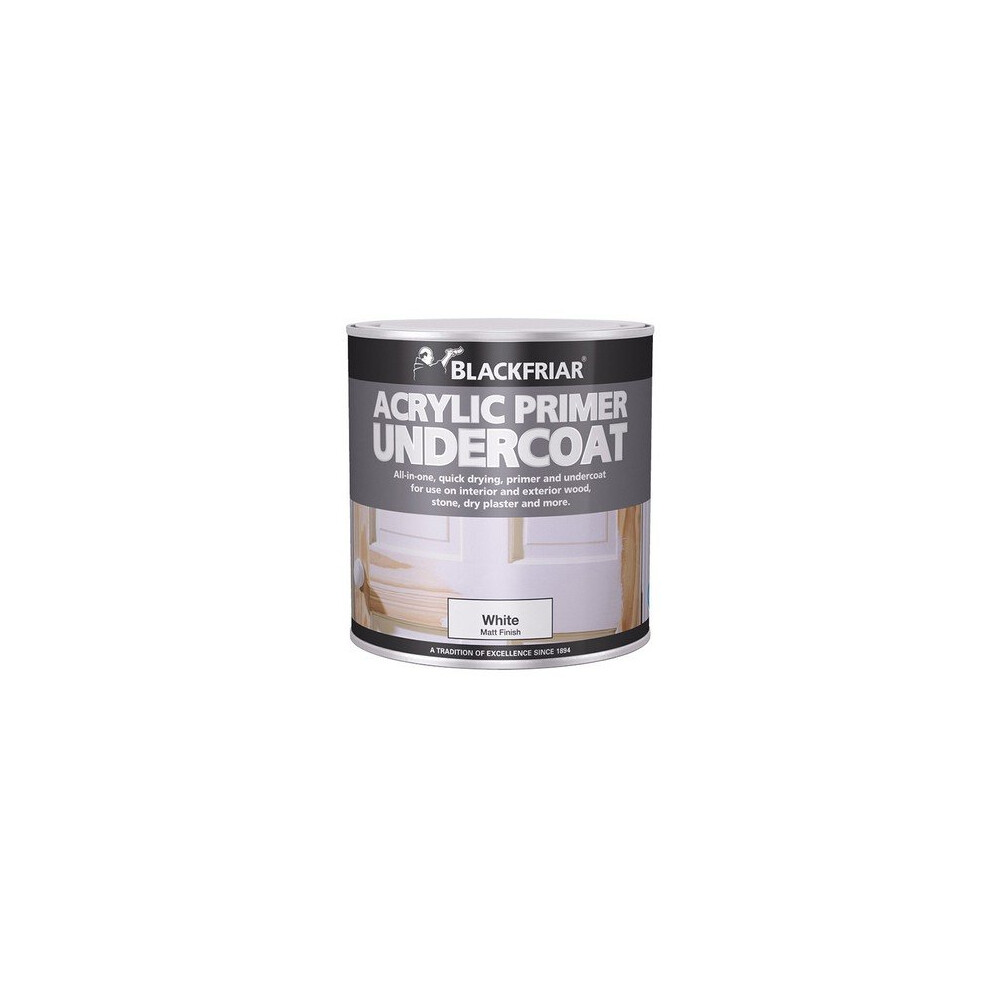 Blackfriar BF0380002D1 Quick Drying Acrylic Primer Undercoat Grey 1 Litre