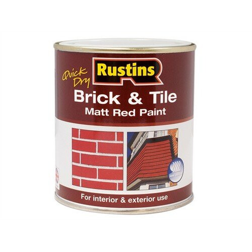 Rustins Rustins BRITW2500 Quick Dry Brick & Tile Paint Matt Red 2.5 Litre