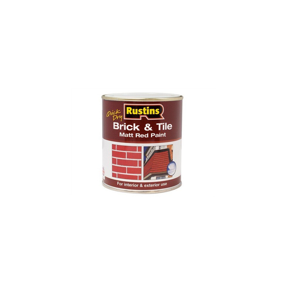 Rustins BRITW2500 Quick Dry Brick & Tile Paint Matt Red 2.5 Litre