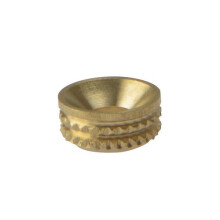 Forge 100SCS8B Screw Cup Sockets Solid Brass Polished No. 8 Bag of 100
