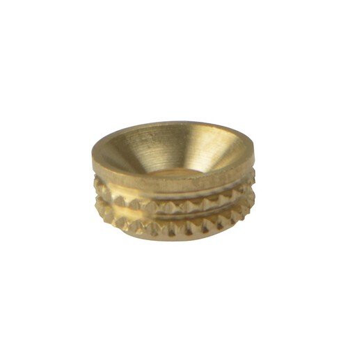 Forgefix Forge 100SCS8B Screw Cup Sockets Solid Brass Polished No. 8 Bag of 100