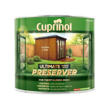 Cuprinol Ultimate Garden Wood Preserver Golden Cedar 1L - UV Colour Protection Up to 5 Years, Deep-Penetrating Formula CUPGWPREGC1L