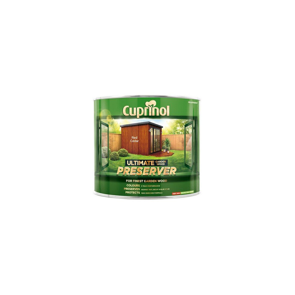 Cuprinol 5206081 Ultimate Garden Wood Preserver Red Cedar 1 Litre